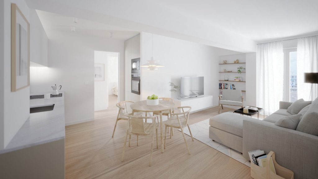 Salón comedor de vivienda en Tormos, Valencia